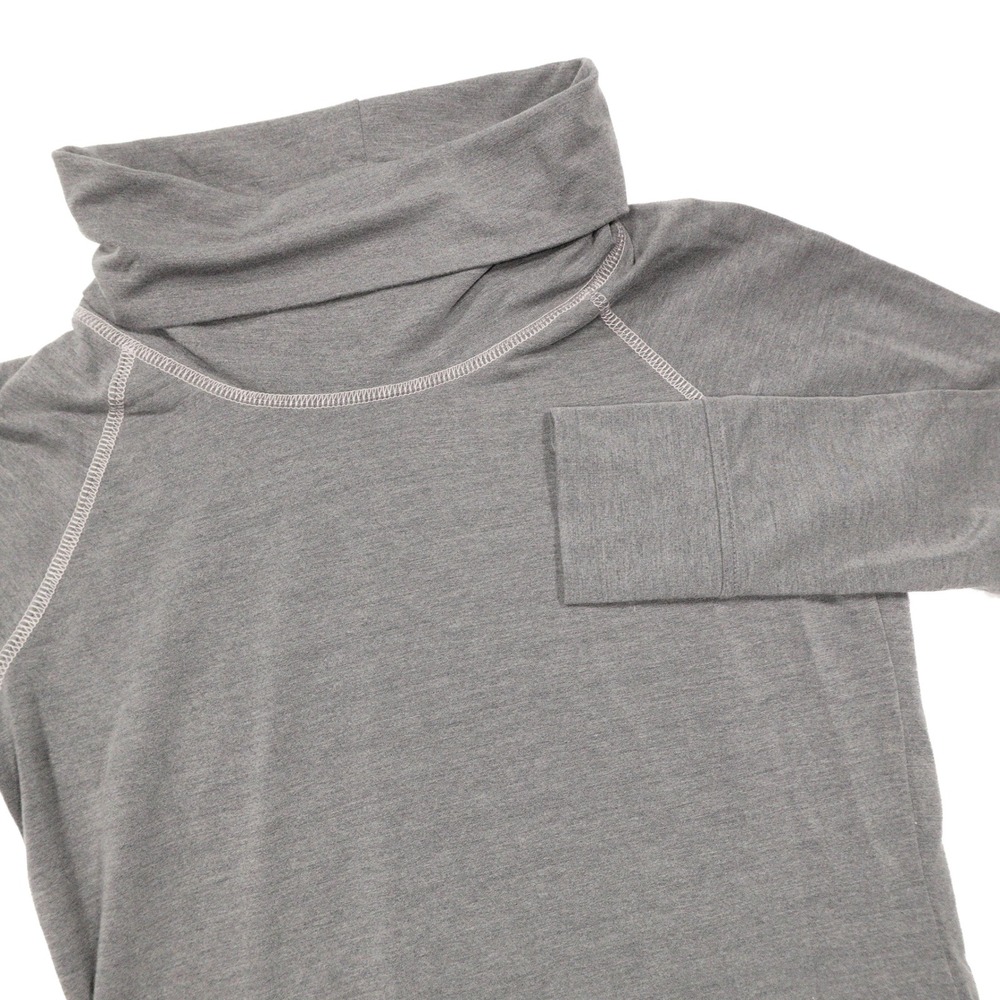 KUHL Women's Size XS Gray Pullover Long Sleeve Turtleneck Tunic Top Front Pocket